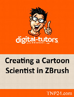 آموزشی روند گام به گام مدل سازی سریع کاراکترهای انسانی در نرم افزار ZBrushDigital Tutors Creating a Cartoon Scientist in ZBrush