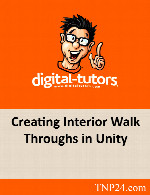 آموزشی چگونگی مدل سه بعدی درون یک ساختمان InteriorDigital Tutors Creating Interior Walk Throughs in Unity