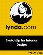 آموزش طراحی نقشه دو بعدی یک ساختمان در SketchUpLynda SketchUp for Interior Design