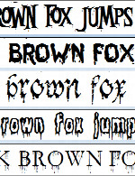 فونت های بلادی  (23 فونت)Bloody Fonts