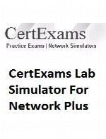 سرتکزم لب سیمولاتور فور نتورک پلاسCertExams Lab Simulator For Network Plus v2.1.0