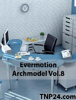 آرک مدل شماره 8 شامل انواع صندلی، میز و...Evermotion Archmodel Vol 8