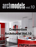 آرک مدل شماره 10 شامل سینک ظرفشویی، اجاق گاز، هود و...Evermotion Archmodel Vol 10