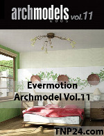 آرک مدل شماره 11 شامل انواع تختخواب گهواره و...Evermotion Archmodel Vol 11