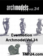 آرک مدل شماره 34 شامل انواع مجسمهEvermotion Archmodel Vol 34