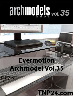 آرک مدل شماره 35 شامل پرینتر و اسپیکر و...Evermotion Archmodel Vol 35