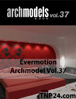 آرک مدل شماره 37 شامل تختخواب، بالش، لحاف، تشک و...Evermotion Archmodel Vol 37