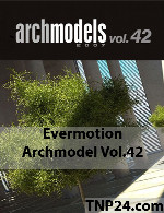 آرک مدل شماره 42 شامل انواع درخت و گیاهانEvermotion Archmodel Vol 42