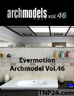 آرک مدل شماره 46 شامل لوازم حمام و دستشوییEvermotion Archmodel Vol 46
