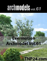 آرک مدل شماره 61 شامل گیاه و بوتهEvermotion Archmodel Vol 61