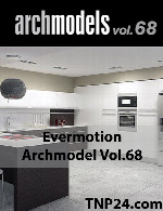آرک مدل شماره 68 شامل لوازم آشپزخانهEvermotion Archmodel Vol 68