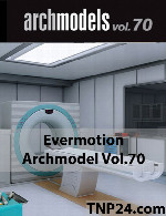 آرک مدل شماره 70 شامل تجهیزات بیمارستانیEvermotion Archmodel Vol 70