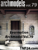 آرک مدل شماره 79 شامل گچبری و نردهEvermotion Archmodel Vol 79