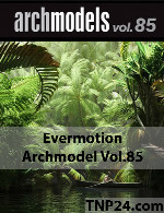 آرک مدل شماره 85 شامل درختEvermotion Archmodel Vol 85