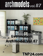 آرک مدل شماره 87 شامل انواع وسایل اداریEvermotion Archmodel Vol 87