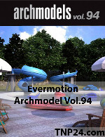 آرک مدل شماره 94 شامل تجیهزات تفریحی و پارک آبیEvermotion Archmodel Vol 94