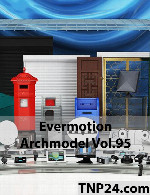 آرک مدل شماره 95 شامل دیش ماهواره ، دوربین مداربسته و...Evermotion Archmodel Vol 95