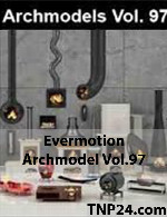 آرک مدل شماره 97 شامل شومینهEvermotion Archmodel Vol 97