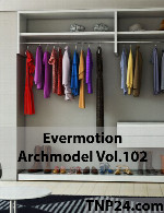 آرک مدل شماره 102 شامل کمد و فرش و...Evermotion Archmodel Vol 102