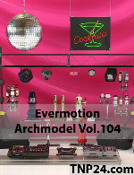 آرک مدل شماره 104 شامل لامپها و پروژکتورهای رنگیEvermotion Archmodel Vol 104