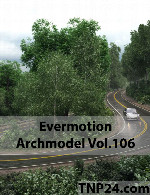 آرک مدل شماره 106 شامل درخت و گیاهEvermotion Archmodel Vol 106