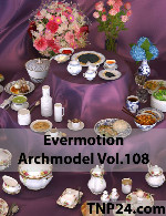 آرک مدل شماره 108 شامل ظروف و مواد غذاییEvermotion Archmodel Vol 108