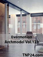 آرک مدل شماره 121 شامل انواع صندلیEvermotion Archmodel Vol 121