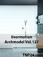 آرک مدل شماره 127 شامل حمام و...Evermotion Archmodel Vol 127
