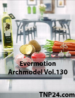 آرک مدل شماره 130 شامل میوه و سبزیEvermotion Archmodel Vol 130