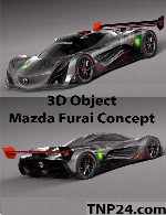 سمپل سه بعدی مزدا فورای کانسپت 2008Mazda Furai Concept 2008 3D Object