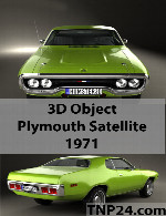 سمپل سه بعدی پلیموت ستلایت 1971Plymouth Satellite 1971 3D Object