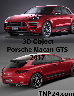 سمپل سه بعدی پورشه مکان جی تی اس 2017Porsche Macan GTS 2017 3D Object