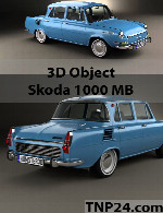 سمپل سه بعدی اسکودا 1000 ام بیSkoda 1000 MB 3D Object
