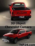 سمپل سه بعدی داج رم 1500 ربلDodge Ram 1500 Rebel 3D Object