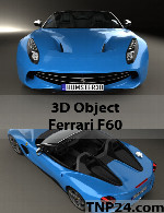 سمپل سه بعدی فراری اف60  آمریکاFerrari F60 America 3D Object