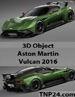 سمپل سه بعدی استون مارتین ولکان 2016Aston Martin Vulcan 2016 3D Object