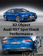سمپل سه بعدی آوودی آر اس7 اسپورت بک پرفورمنسAudi RS7 Sportback Performance 3D Object