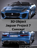 سمپل سه بعدی جگوار پروجکت 7 کانسپتJaguar Project 7 Concept 3D Object
