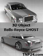 سمپل سه بعدی رویز رویز گاستRolls-Royce GHOST 3D Object