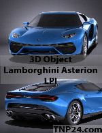 سمپل سه بعدی لامبورگینی استریون  ال پی آیLamborghini Asterion LPI 3D Object