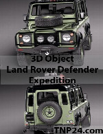 سمپل سه بعدی لندروور دفندر اکسپدیشنLand Rover Defender Expedition 3D Object