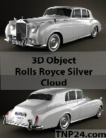 سمپل سه بعدی رویز رویز سیلور کلودRolls Royce Silver Cloud 3D Object