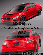 سمپل سه بعدی سوبارا ایمپرزا  اس تی آی  دبلیو آر سیSubaru Impreza STi WRC 3D Object