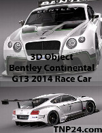 سمپل سه بعدی بنتلی کاندیننتال جی تی 3 2014 ریس کارBentley Continental GT3 2014 Race Car 3D Object