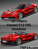 سمپل سه بعدی فراری اف 12 تی آر اس رودسترFerrari F12 TRS Roadster 3D Object