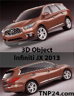 سمپل سه بعدی اینفینیتی جی ایکس 2013Infiniti JX 2013 3D Object