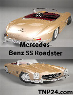 سمپل سه بعدی مرسدس -بنز اس اس رودسترMercedes-Benz SS Roadster 3D Object