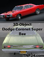 سمپل سه بعدی داج کارنت سوپر بیDodge Coronet Super Bee 3D Object