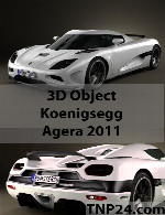 سمپل سه بعدی کونیگسگ اگرا 2011Koenigsegg Agera 2011 3D Object