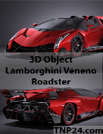 سمپل سه بعدی لامبورگینی وننو رودسترLamborghini Veneno Roadster 3D Object